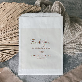 Mindestleaf | Boho Cream Danke, Hochzeit Geschenktütchen
