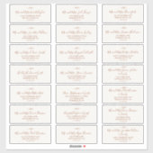 Mindestleaf | Boho Cream Guest Address Labels (Blatt)