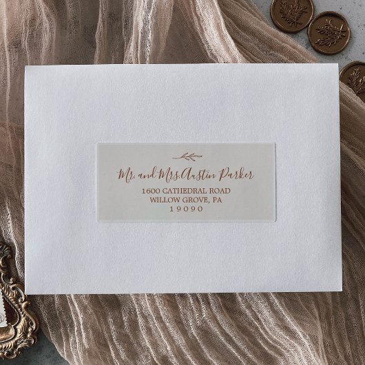 Mindestleaf | Boho Cream Guest Address Labels