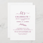 Mindestleaf | Boho Cream Let's Celebrate Einladung (Vorne/Hinten)