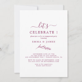 Mindestleaf | Boho Cream Let's Celebrate Einladung