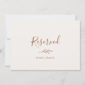Mindestleaf | Boho Cream Reserved Sign (Vorderseite)