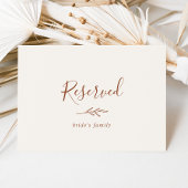 Mindestleaf | Boho Cream Reserved Sign