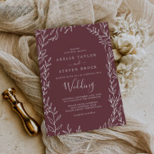 Mindestleaf | Burgundy Wedding