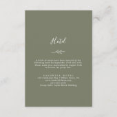 Mindestleaf | Dark Green Hotel Begleitkarte (Vorderseite)