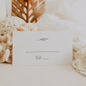 Mindestleaf | Dunkelgraue Flat Wedding Platzkarte
