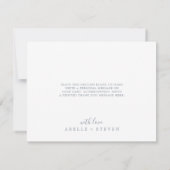 Mindestleaf | Dusty Blue Danky Card Dankeskarte (Rückseite)