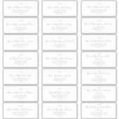 Mindestleaf | Dusty Blue Guest Address Labels (Vorderseite)