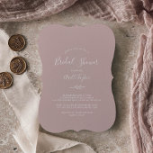 Mindestleaf | Dusty Rose Bridal Dusche Einladung