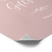 Mindestleaf | Dusty Rose Cards and Gifts Poster (Ecke)