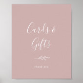 Mindestleaf | Dusty Rose Cards and Gifts Poster (Vorne)