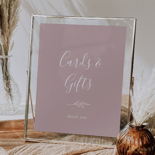 Mindestleaf | Dusty Rose Cards and Gifts Poster