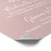 Mindestleaf | Dusty Rose Signature Drinks Poster (Ecke)