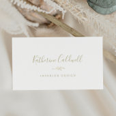 Mindestleaf | Gold Business Card Visitenkarte