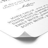 Mindestleaf | Gray in Love Memory Memorial Sign Poster (Ecke)