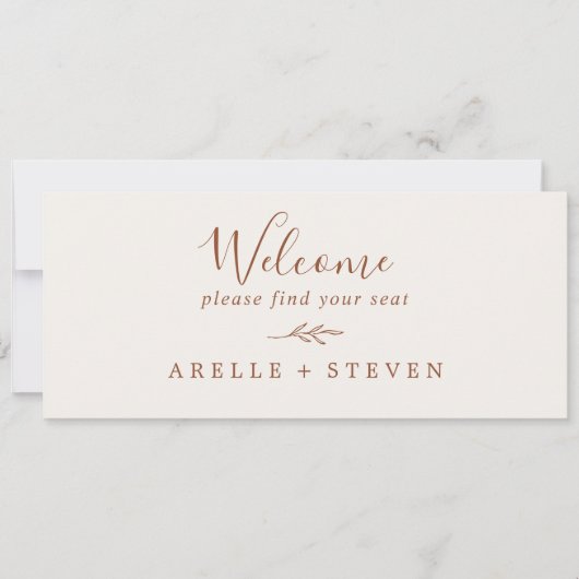 Mindestleaf | Kopfzeile der Creme Boho (Vorderseite)