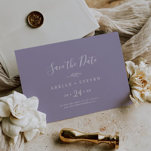 Mindestleaf   Lavendel Horizontal Save the Date