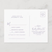 Mindestleaf | Lavendel Song Request UAWG Postcard Einladungspostkarte (Rückseite)