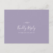 Mindestleaf | Lavendel Song Request UAWG Postcard Einladungspostkarte (Vorderseite)