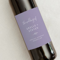 Mindestleaf | Lavendel Wedding Wine Label