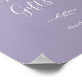 Mindestleaf | Lavendelkarten und Geschenkplakate Poster (Ecke)