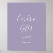 Mindestleaf | Lavendelkarten und Geschenkplakate Poster (Vorne)