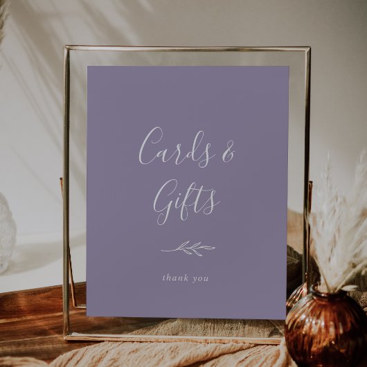 Mindestleaf | Lavendelkarten und Geschenkplakate Poster