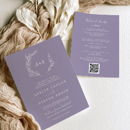 Mindestleaf | Lavender Weekend Events Wedding Einladung
