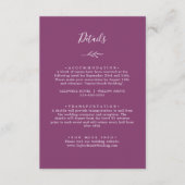 Mindestleaf | Lila Angaben der Berry Begleitkarte (Vorderseite)