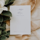 Mindestleaf | Lila Hochzeitsratenkarte Hinweiskarte<br><div class="desc">Diese lila Hochzeitsratenkarte ist ideal für eine Hochzeitsfeier und für jede Veranstaltung geeignet. Die Silhouette ist schlicht und grün, mit einem hellen Lavendel lila und klassisch minimalistisch. Diese Ratschläge können als Gästebuchalternative für Hochzeitsempfang, Brautparty, Babydusche oder Abschlussfeier verwendet werden. Personalisieren Sie die Karte mit den Namen der Braut und des...</div>