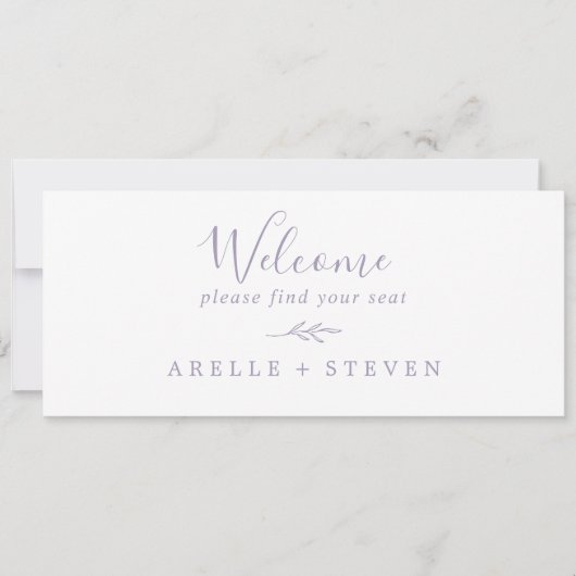 Mindestleaf | Lila Kartenheader für festsitzende S (Vorderseite)