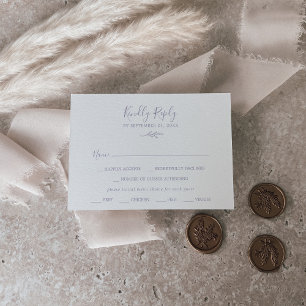 Mindestleaf   Lila RSVP-Karte für Dusty RSVP Karte