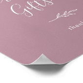 Mindestleaf | Mauve Cards and Gifts Poster (Ecke)