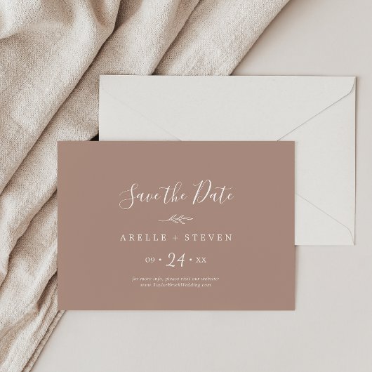 Mindestleaf | Neutral horizontal Save the Date