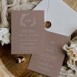 Mindestleaf | Neutral in einer Hochzeit Einladung<br><div class="desc">Dieses minimale Blatt neutral alles in einer Hochzeitseinladung ist perfekt für eine Hochzeit. Die Silhouette ist schlicht und grün, in einem erdigen natürlichen Ton mit minimalistischem Wüstenböhmischen-Stil gehalten. Personalisieren Sie mit den ersten Initialen des Paares. Rett Papier, indem man die Details auf der Rückseite der Hochzeitseinladung statt auf einer separaten...</div>