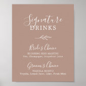 Mindestleaf | Neutrales Signature Drinks Poster (Vorne)