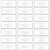 Mindestleaf | Olive Green Guest Address Labels (Vorderseite)
