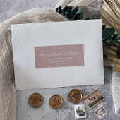 Mindestleaf | Pink Wedding Guest Address Labels