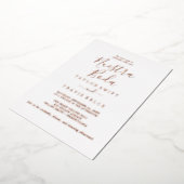 Mindestleaf | Rose Gold Foil Folieneinladung (Gedreht)