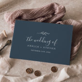 Mindestleaf | Schwarz-Monogramm-Rückensehen Gästebuch