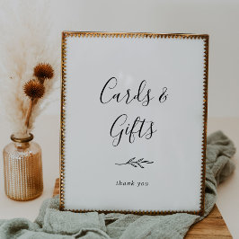 Mindestleaf | Schwarze und weiße Karten und Gesche Poster