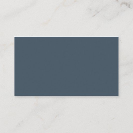 Mindestleaf | Slate Blue Wedding Website UAWG Begleitkarte (Rückseite)