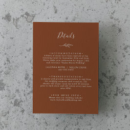 Mindestleaf | Terracotta Details Begleitkarte