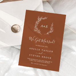 Mindestleaf | Terracotta Elopement Ankündigung