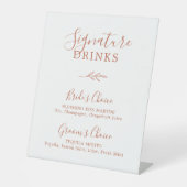 Mindestleaf | Terracotta Orange Signature Drinks Sockelschild (Vorderseite)