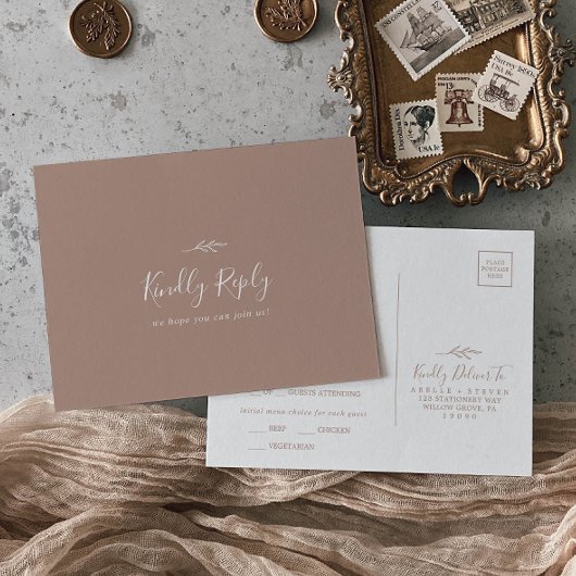 Mindestleaf | UAWG Postkarte für neutrales Menü