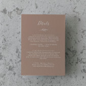 Mindestleaf | Umschließungskarte mit neutralen Ang Begleitkarte