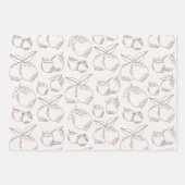 Mindestlinie für den Zitronenfruchtmarkt Geschenkpapier Set (Vorderseite 2)