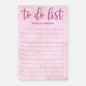 Mindestliste Post-it Klebezettel (Vorderseite)