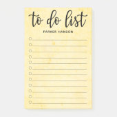 Mindestliste Post-it Klebezettel (Vorderseite)